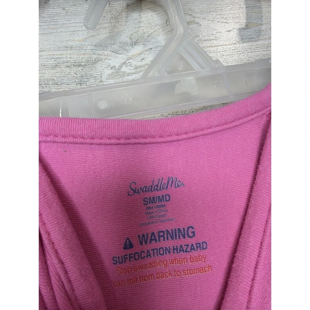 SwaddleMe Adjustable Swaddle Sack Girls S/M Pink